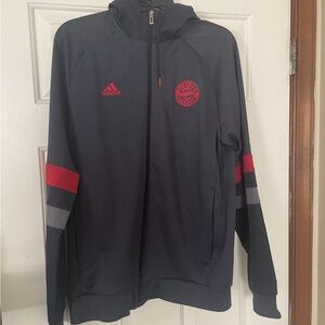 Adidas Bayern zip up hoodie medium